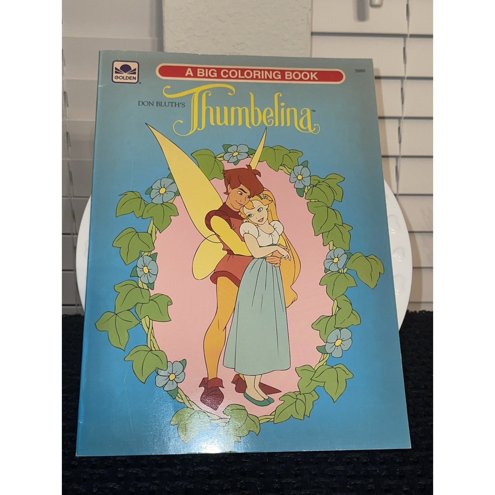Vintage Thumbelina 1993 A Big Coloring Book New Old Stock